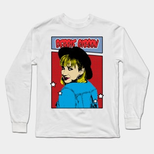 Debbie Gibson 90s Pop Art Comic Style Long Sleeve T-Shirt